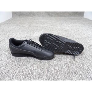 Puma Roma Unisex Kids' Sneakers Black Lace Up Shoes US 4.5C / 4.5 Youth